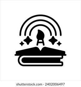 Vector black icon for arts