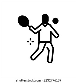 Vector black icon for athletics