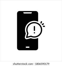 Icono negro vector para la atención