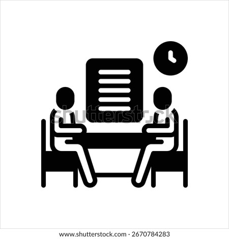Vector black icon for attorney client