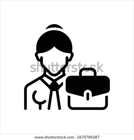 Vector black icon for attorney portfolio