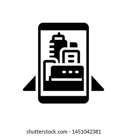 Vector black icon for augmented reality