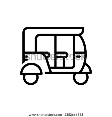 Vector black icon for auto