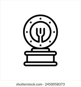 Vektorgrafik Schwarz Symbol für Auszeichnung