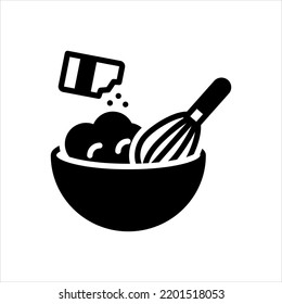 Vector black icon for backing