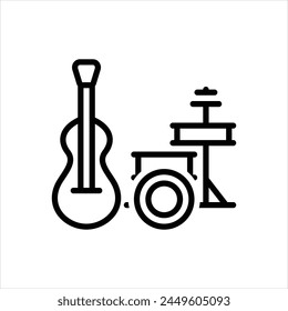 Vector black icon for band
