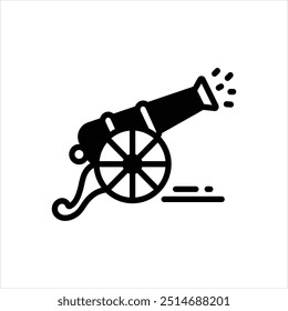 Icono negro del Vector para la batalla