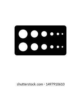 Vector black icon for become dry