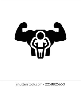 Vector black icon for becomes masculine