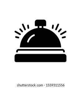 Vector Black Icon Bell Stock Vector (Royalty Free) 1559311556 ...