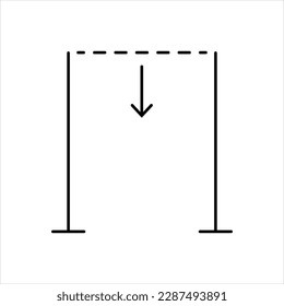 Vector black icon for below 
