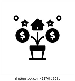Vector black icon for beneficial