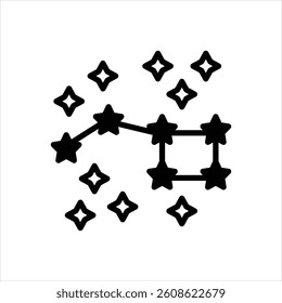 Vector black icon for big dipper