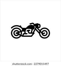 Vector black icon for bike