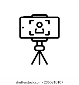 Vector black icon for blogger 