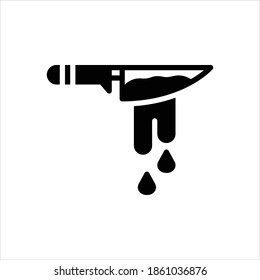 Icono negro vector para sangrar