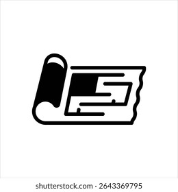 Icono negro del Vector para la planificación del plan
