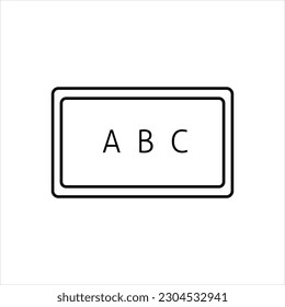 Icono negro vector para la placa