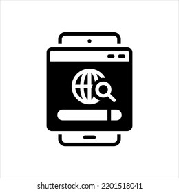 Vector black icon for boot