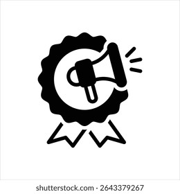 Vector black icon for brand visibility