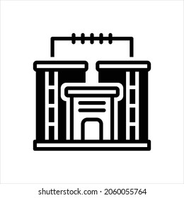Vector black icon for businesses