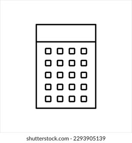 Vector black icon for calculater