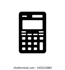 Vector black icon for calculator
