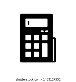Vector black icon for calculator