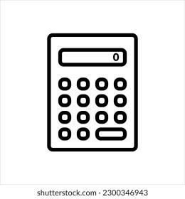 Icono negro vector para calculadora