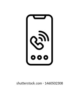 Vector black icon for call