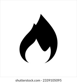 Vector black icon for campfire
