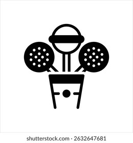 Vector black icon for candy bar