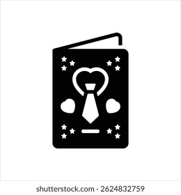 Ícone de preto vetorial para o cartão