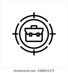 Vektorschwarz-Symbol für Karriere
