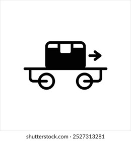 Vector black icon for carry