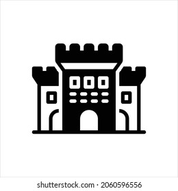 Vector black icon for castle