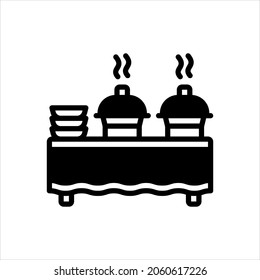 Icono negro vector para la restauración