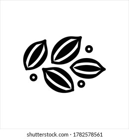 Vector black icon for celery