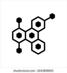 Icono negro de Vector para fórmula química celular