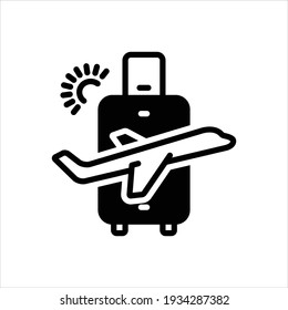 Icono negro del vector para desproteger