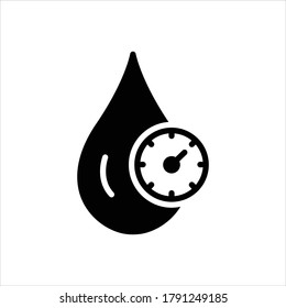 Icono negro vector para el colesterol