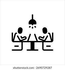 Vector black icon for co working spaces