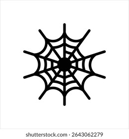 Vector black icon for cobweb