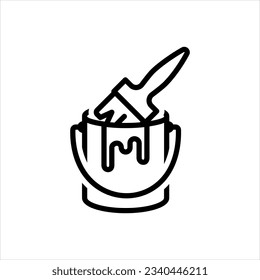 Vektorschwarzes Symbol für Farbe