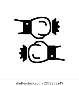 Vector black icon for combat