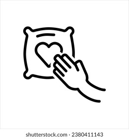 Vector black icon for comfort