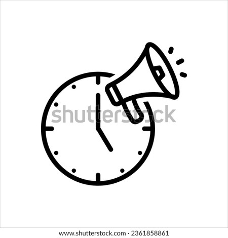Vector black icon for coming soon
