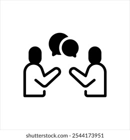 Vector negro icono para la comunicación