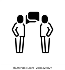 Vector black icon for communication