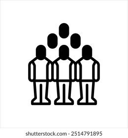 Vector black icon for community